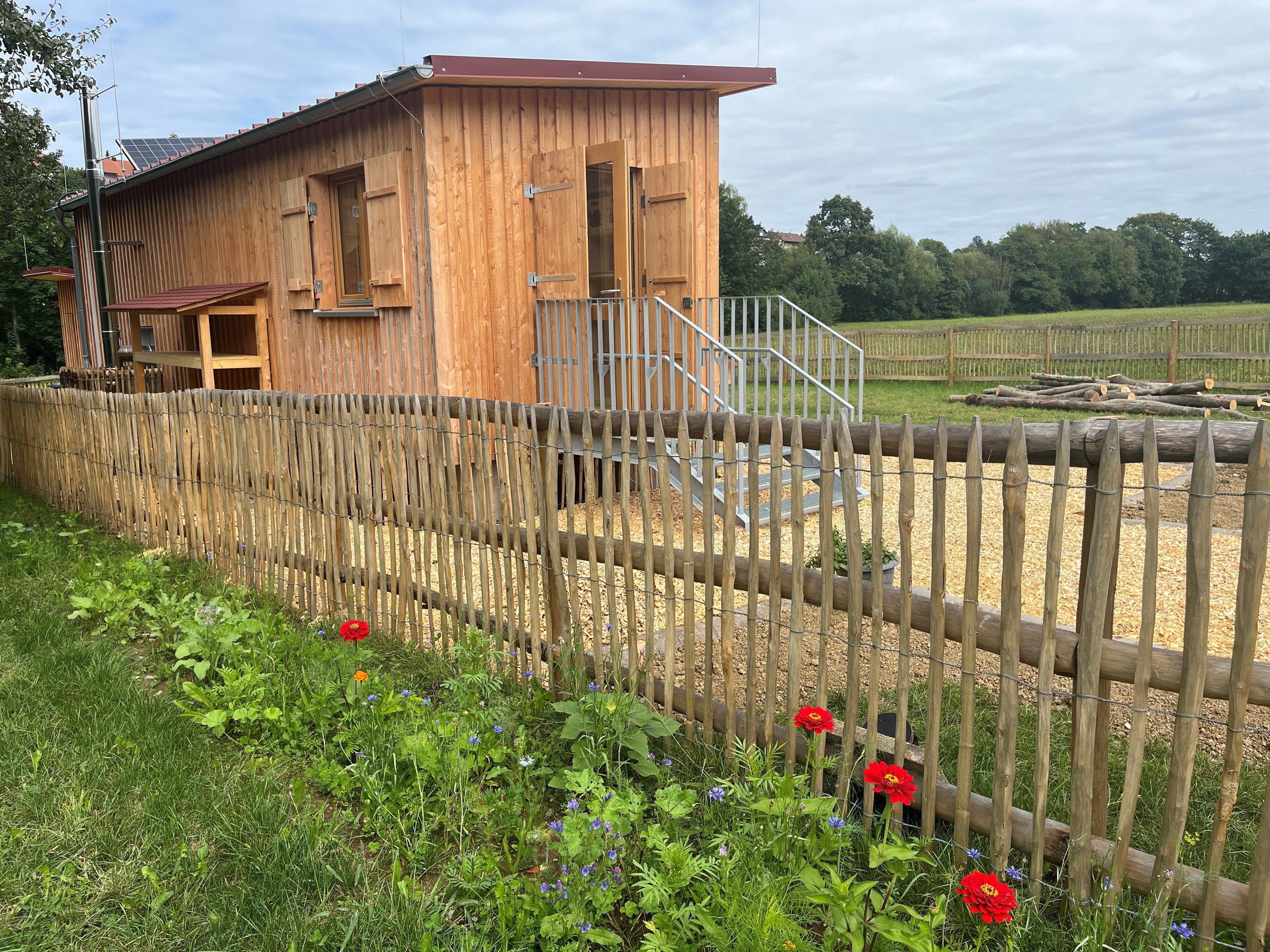 Schutzhütte im Sommer